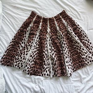 Gianni Bini Animal Print Circle Skirt